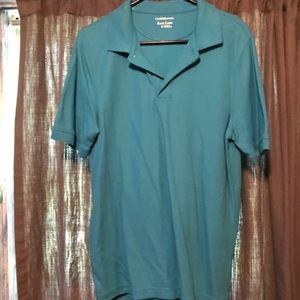Teal small men’s polo